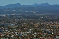 Gold Coast hinterland and Surfers Paradise in Queensland Austral Royalty Free Stock Photo