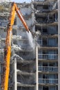 Demolition of an older apartment building