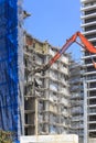 Demolition of an older apartment building