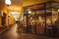 Gold Coast, Queensland, Australia - Gloria Jean`s cafe shop closed at night