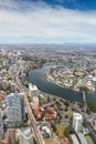 Gold Coast Queensland Australia - Nerang River aerial view - Surfers Paradise. Royalty Free Stock Photo