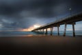 Gold Coast Sand Pumping Jetty on a Moody Morning Royalty Free Stock Photo