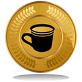 Gold Coin - Coffee Cup