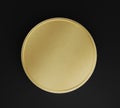 Gold Coin, Front View, Mockup Template, Banking Concept, Cryptocurrency, 3d Rendered isolated on Black background Royalty Free Stock Photo