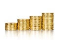 Gold coin stack Royalty Free Stock Photo