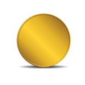 Gold coin symbol - illustration