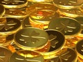 Gold Coins Royalty Free Stock Photo