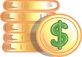 Gold coins icon