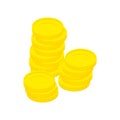 Gold coins isolated. Stack of money on white background.