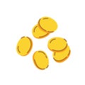 Gold Coins St. Patrick's Day Vector Illustration flat Style