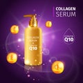 Gold Collagen Serum Tubes Poster