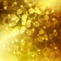 Gold Color bokeh abstract light background
