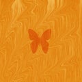 Gold color liquid marble texture design-0 with butterfly shape