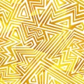 Gold color maze seamless pattern