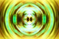 GOLD COLORED ABSTRACT CIRCULAR DISK BLUR