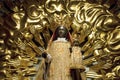 Gold colored Black Madonna in Fribourg