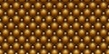 Gold colored buttoned luxury leather pattern with golden bead diagonal wire waves. Vector seamless premium background diamond Royalty Free Stock Photo