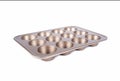 Gold-Colored Carbon Steel Non-Stick Muffin Or Cupcake Tray