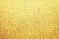 Gold colored glitter paper texture or vintage background