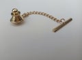 Gold colored metal chain with pendulum and pedicle handles