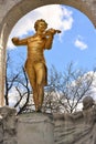 Johann strauss monument at Vienna city park Royalty Free Stock Photo