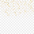 Gold confetti background