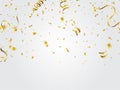 Gold confetti Celebration background Royalty Free Stock Photo