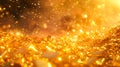Gold Confetti and Coins Background in 32k UHD Style