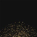 Gold confetti. Royalty Free Stock Photo