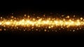 Gold Confetti Sparkle on Black Background â Christmas Holiday Glitter Lights Royalty Free Stock Photo