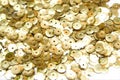 Gold confettis Royalty Free Stock Photo