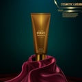 Gold-cosmetic luxury realistic body cream