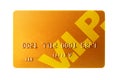 Gold credit card Royalty Free Stock Photo