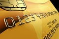 Gold Credit Card Royalty Free Stock Photo