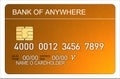 Gold credit card