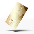 Gold Credit Card Royalty Free Stock Photo