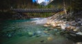 Gold creek bridge, long exposure, water swirls