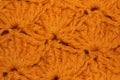 Gold Crochet Fabric Texture Royalty Free Stock Photo