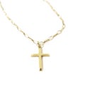 Gold cross on a chain