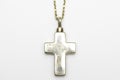 Gold Cross Necklace Royalty Free Stock Photo