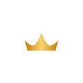 Gold crown logo icon Royalty Free Stock Photo