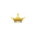 Gold crown logo icon Royalty Free Stock Photo