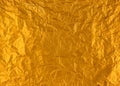 Gold crumpled foil.