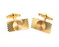 Gold cufflinks