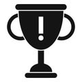 Gold cup innovation icon, simple style Royalty Free Stock Photo