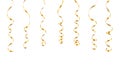 Ribbon confetti isolated Royalty Free Stock Photo