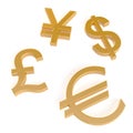 Gold currency symbols