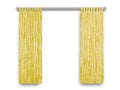 Gold curtains Royalty Free Stock Photo