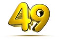 49 gold 3D.