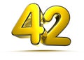 42 gold 3D.